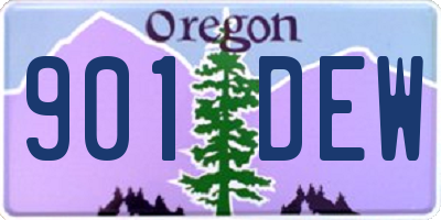 OR license plate 901DEW