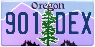 OR license plate 901DEX