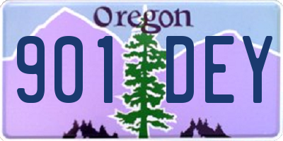 OR license plate 901DEY