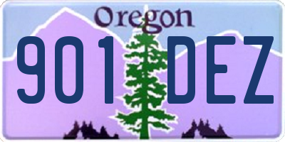 OR license plate 901DEZ