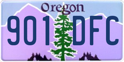 OR license plate 901DFC