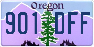 OR license plate 901DFF