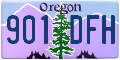 OR license plate 901DFH