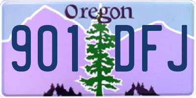 OR license plate 901DFJ