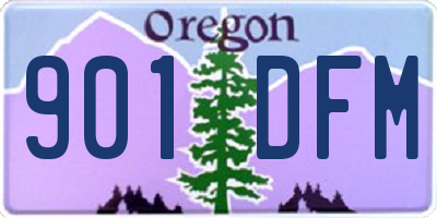 OR license plate 901DFM