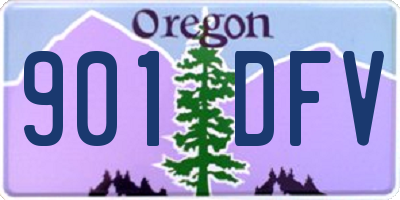 OR license plate 901DFV