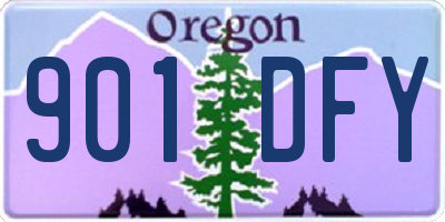 OR license plate 901DFY