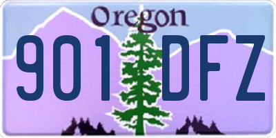 OR license plate 901DFZ