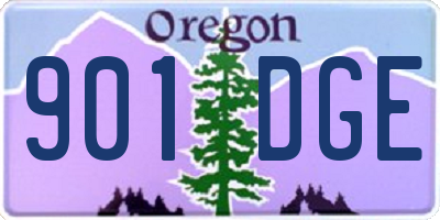 OR license plate 901DGE