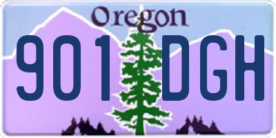 OR license plate 901DGH
