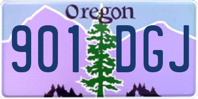 OR license plate 901DGJ