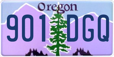 OR license plate 901DGQ