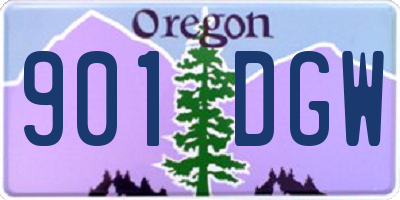OR license plate 901DGW