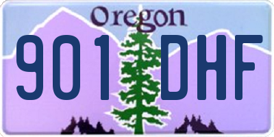 OR license plate 901DHF