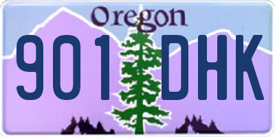 OR license plate 901DHK