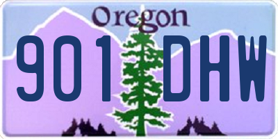 OR license plate 901DHW