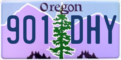 OR license plate 901DHY