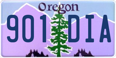 OR license plate 901DIA