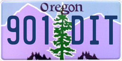 OR license plate 901DIT