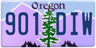 OR license plate 901DIW
