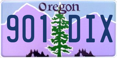 OR license plate 901DIX