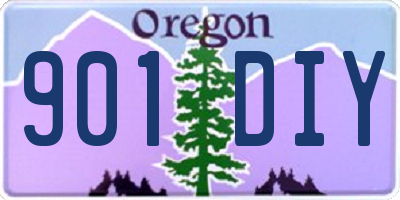 OR license plate 901DIY