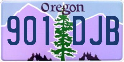 OR license plate 901DJB