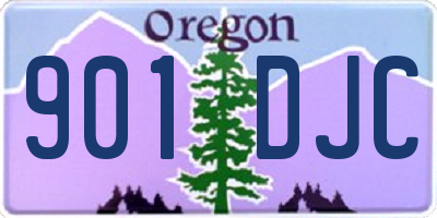 OR license plate 901DJC