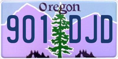 OR license plate 901DJD