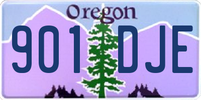OR license plate 901DJE