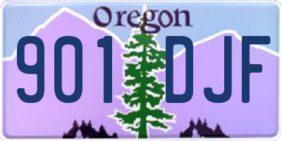 OR license plate 901DJF