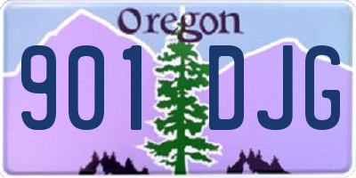 OR license plate 901DJG