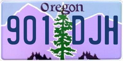 OR license plate 901DJH