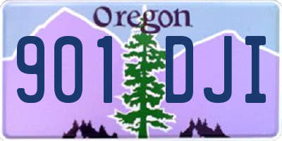 OR license plate 901DJI