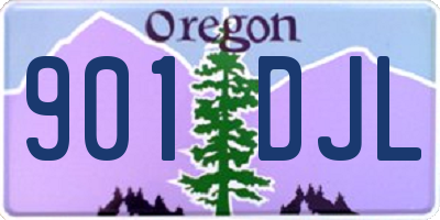 OR license plate 901DJL