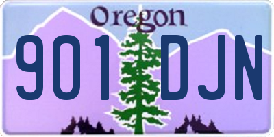 OR license plate 901DJN