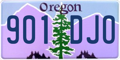 OR license plate 901DJO