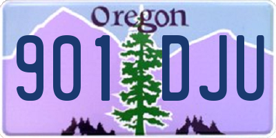 OR license plate 901DJU