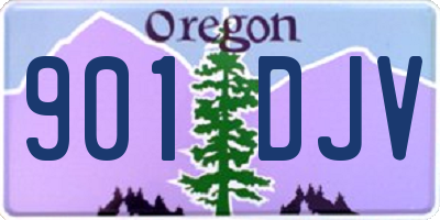 OR license plate 901DJV