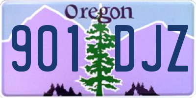 OR license plate 901DJZ