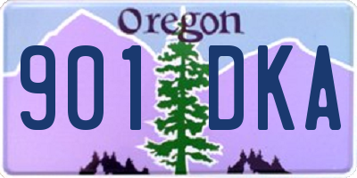 OR license plate 901DKA