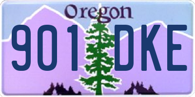 OR license plate 901DKE