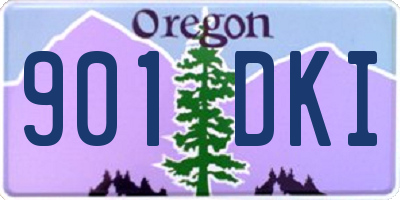 OR license plate 901DKI