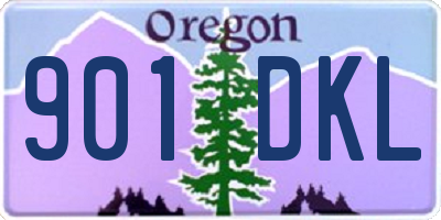 OR license plate 901DKL