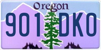 OR license plate 901DKO