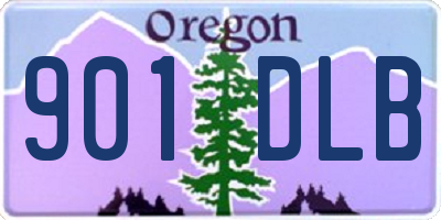 OR license plate 901DLB