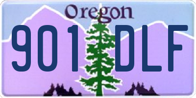 OR license plate 901DLF