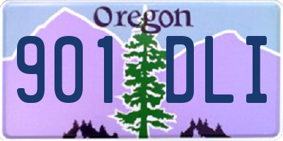 OR license plate 901DLI