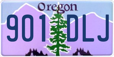 OR license plate 901DLJ