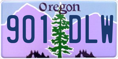 OR license plate 901DLW